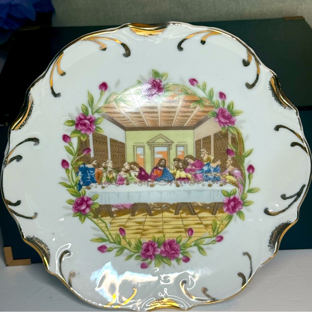 Vintage House Blessings Religious Kitchen Decorative Wall Hanging Plate.